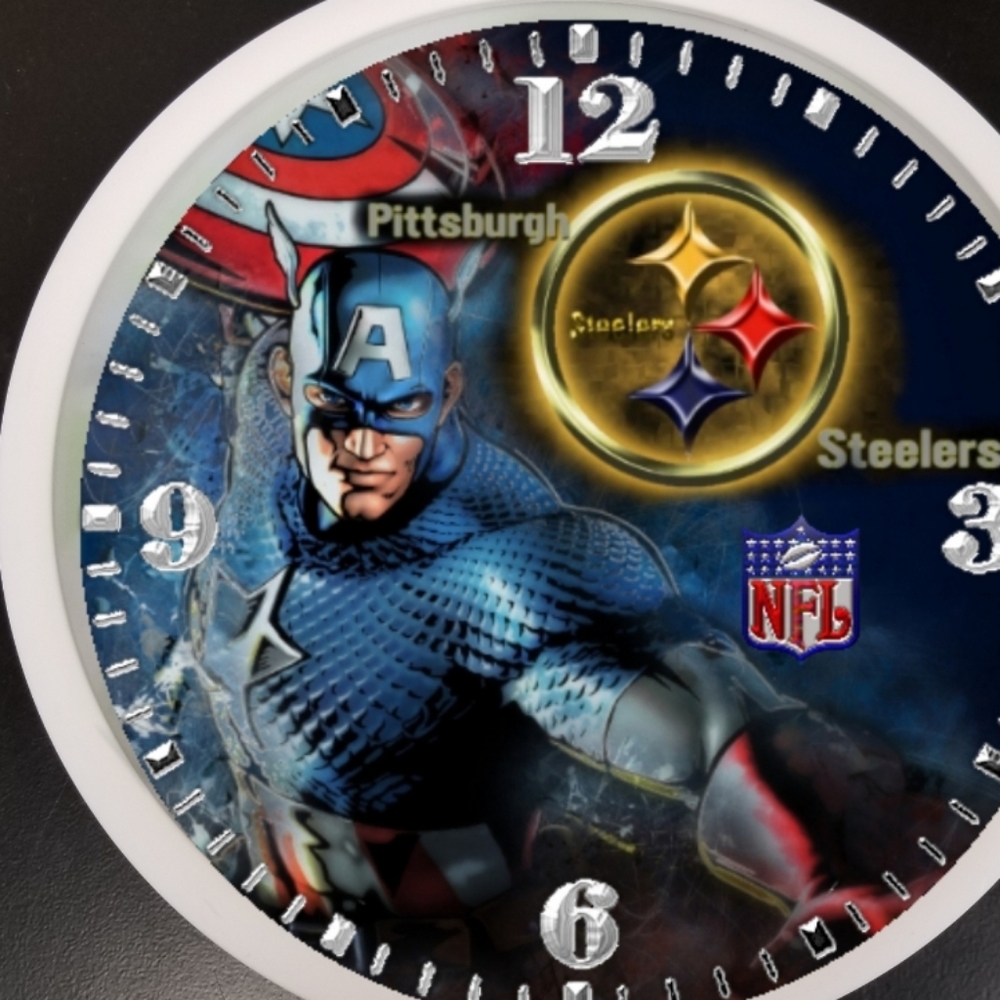 Steelers fan captain America